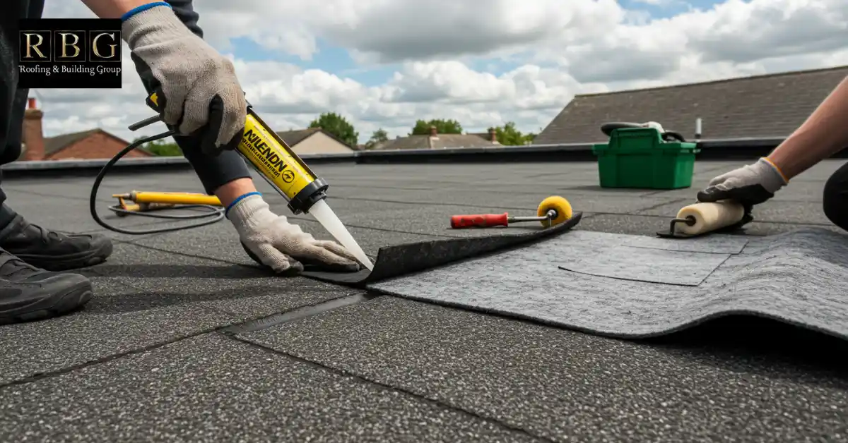 How To Fix A Leaking Flat Roof? 4 Apply the Repairing Material