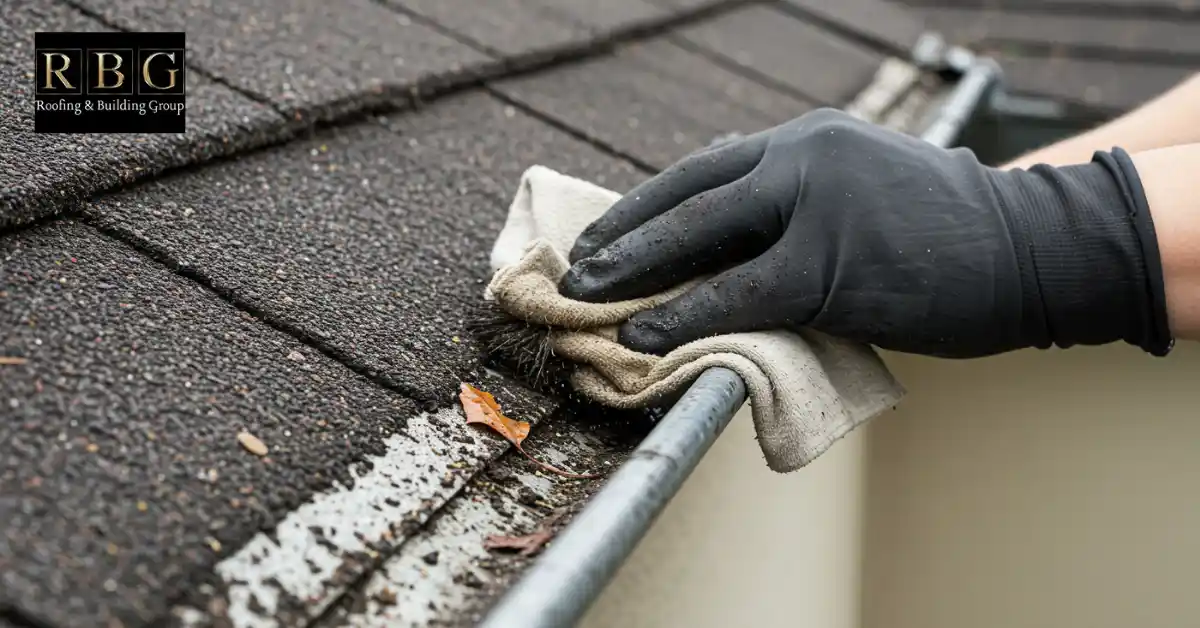 How to Fix a Leaking Gutter Joint? 5 Clean the Gutter Joint Area