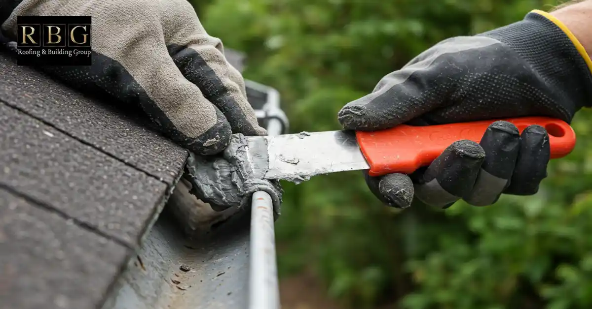 How to Fix a Leaking Gutter Joint? 6 Remove Old Sealant