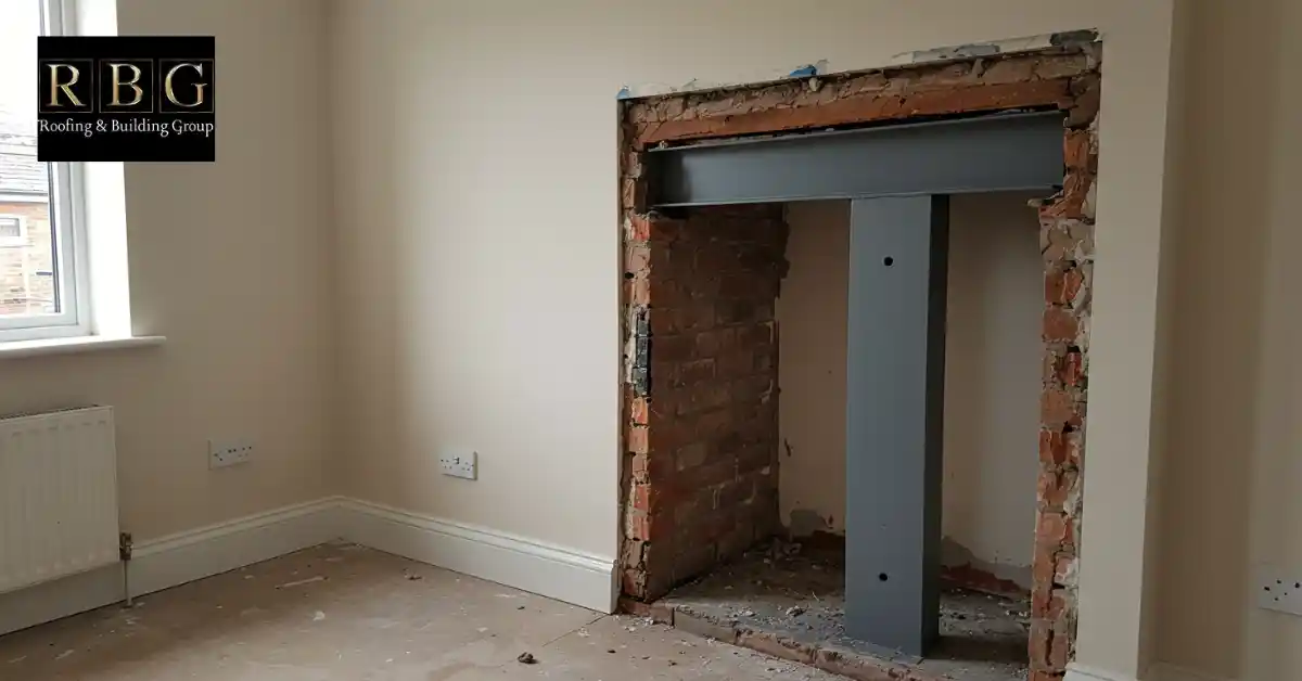 How to Remove Chimney Breast 7 Add a Support Beam