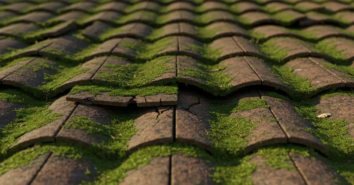 Best Time of Year to Remove Moss from Roof 2 roof tiles damaged by moss growth