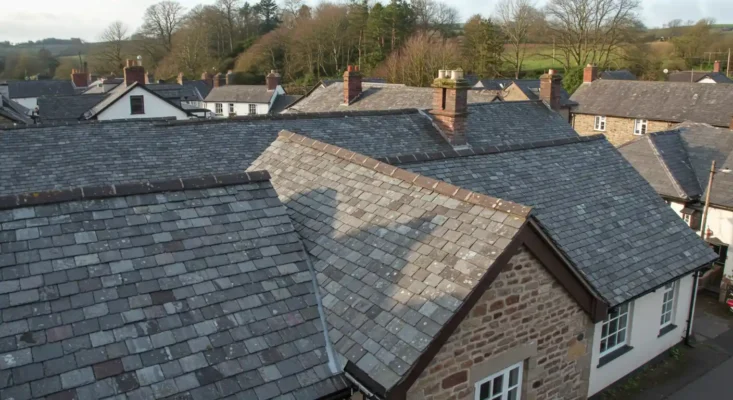 slate roofing in Usk