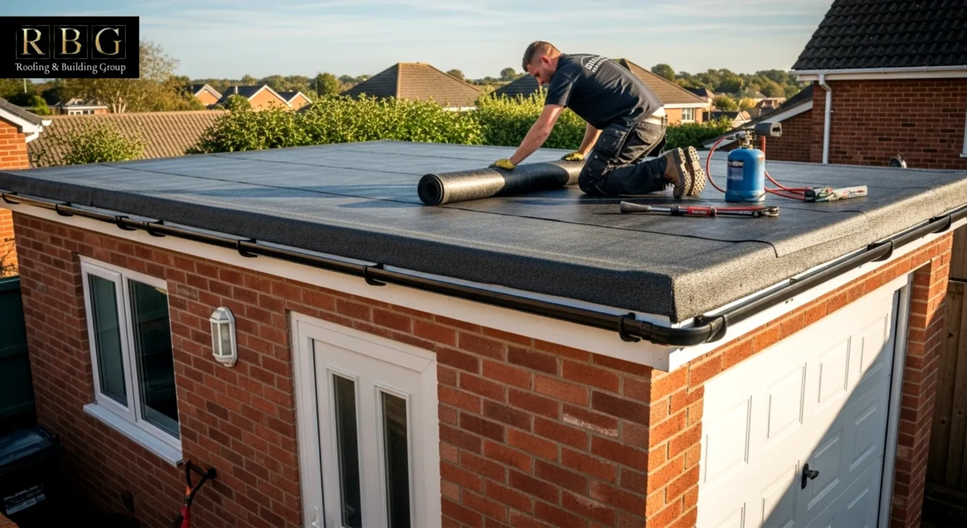 What is the Best Flat Roof Material in the UK? 2 Felt Roofing (Bitumen Felt)