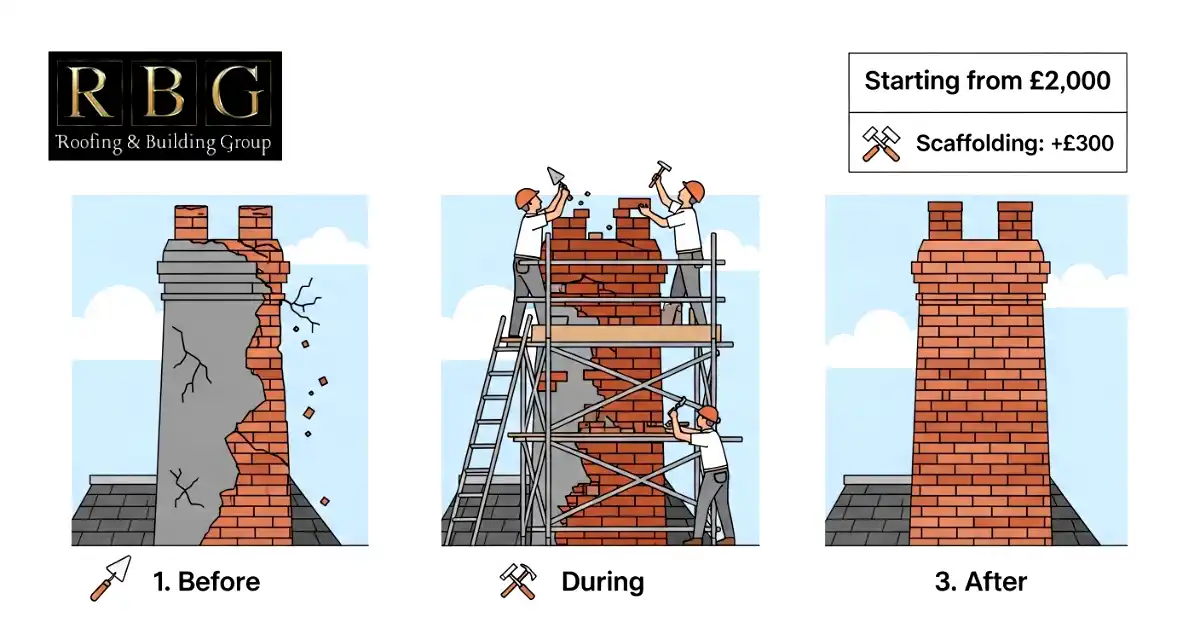 Guide for Chimney Repair Cost in the UK 2025 6 Chimney Stack Rebuild