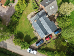 shot of roof work done