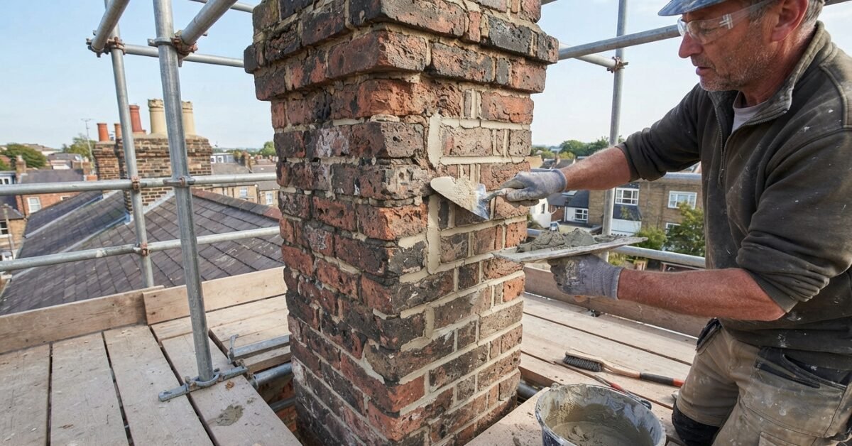 Chimney Stack Repointing: A Step-by-Step Guide for Homeowners in the Forest of Dean 4 Chimney Stack Repointing Process
